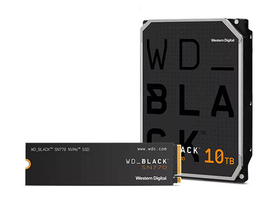 ウェスタンデジタルのハードディスクとSSD