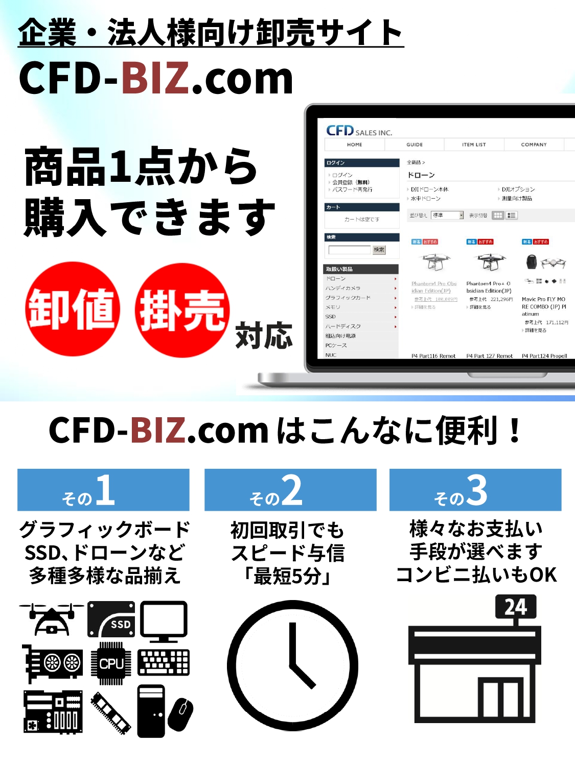 CFD-BIZ.com,チラシ,画像1