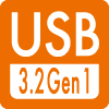 USB3.2 Gen.1（5Gbps）接続