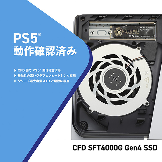 プレイステーション5にSSDを増設している様子