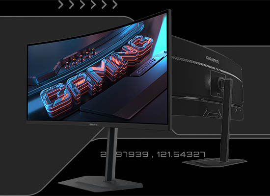 モニター本体とワイヤーフレームのイメージ