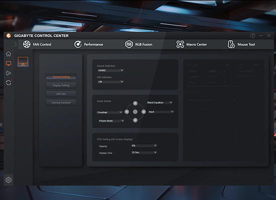 OSD補助画面のイメージ