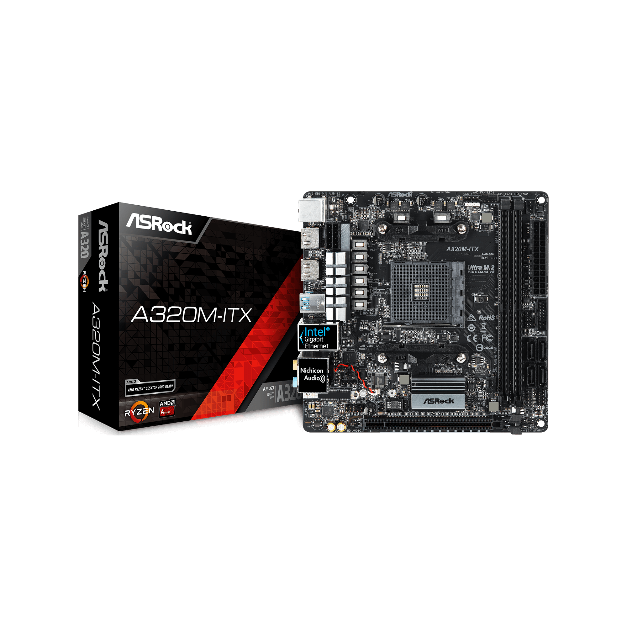 ASRock AMD A320M-ITX mini ITX マザーボード