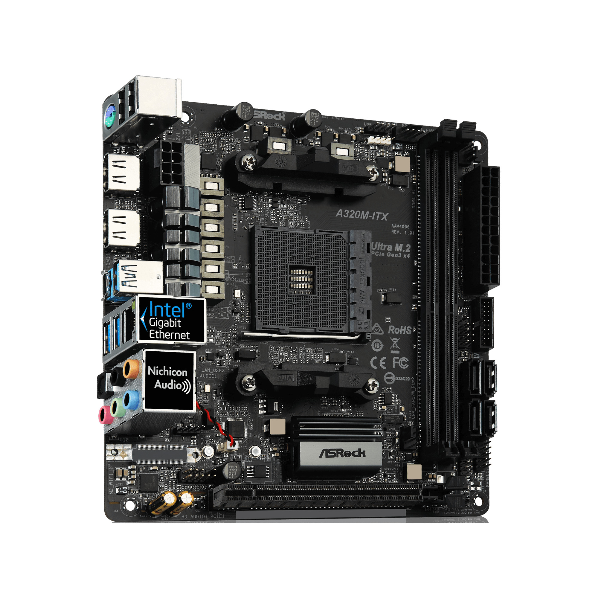 ASRock AMD A320M-ITX mini ITX マザーボード