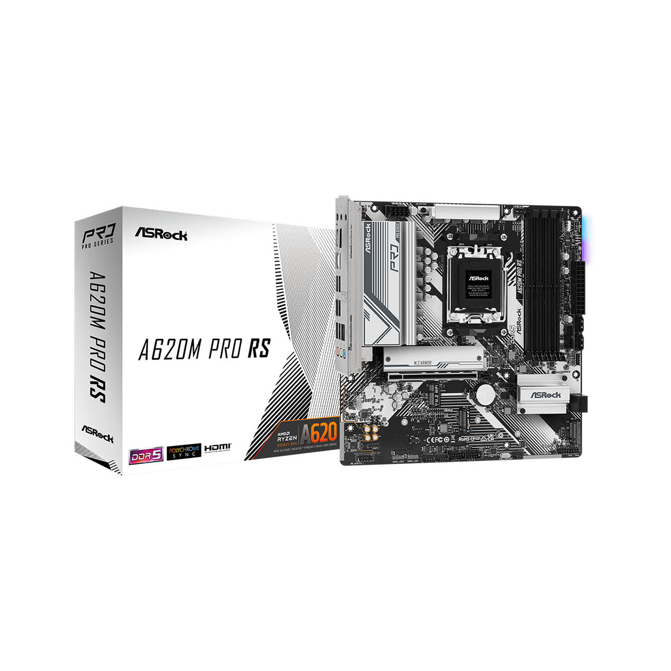 A620M Pro RS | ASRock(アスロック) Socket AM5 AMD A620 Micro ATX ...