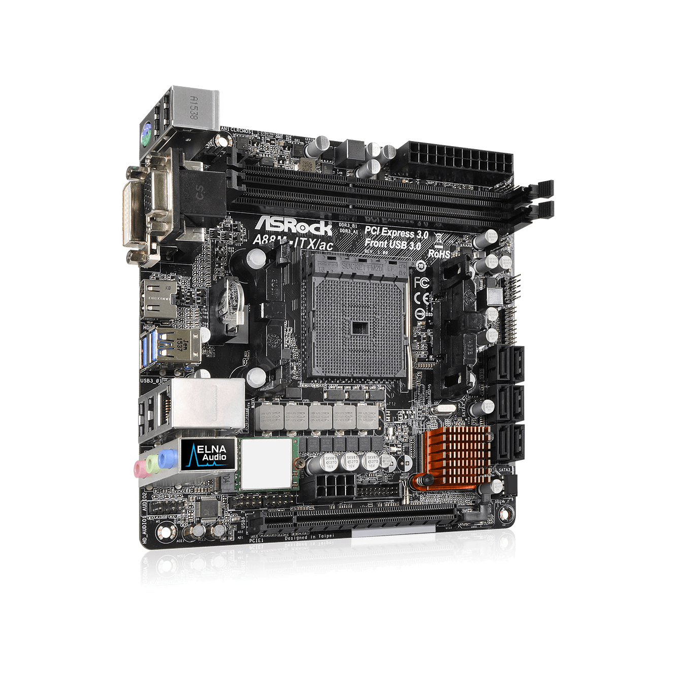 A88M-ITX/ac | ASRock(アスロック) FM2+/FM2 A88X Mini-ITX