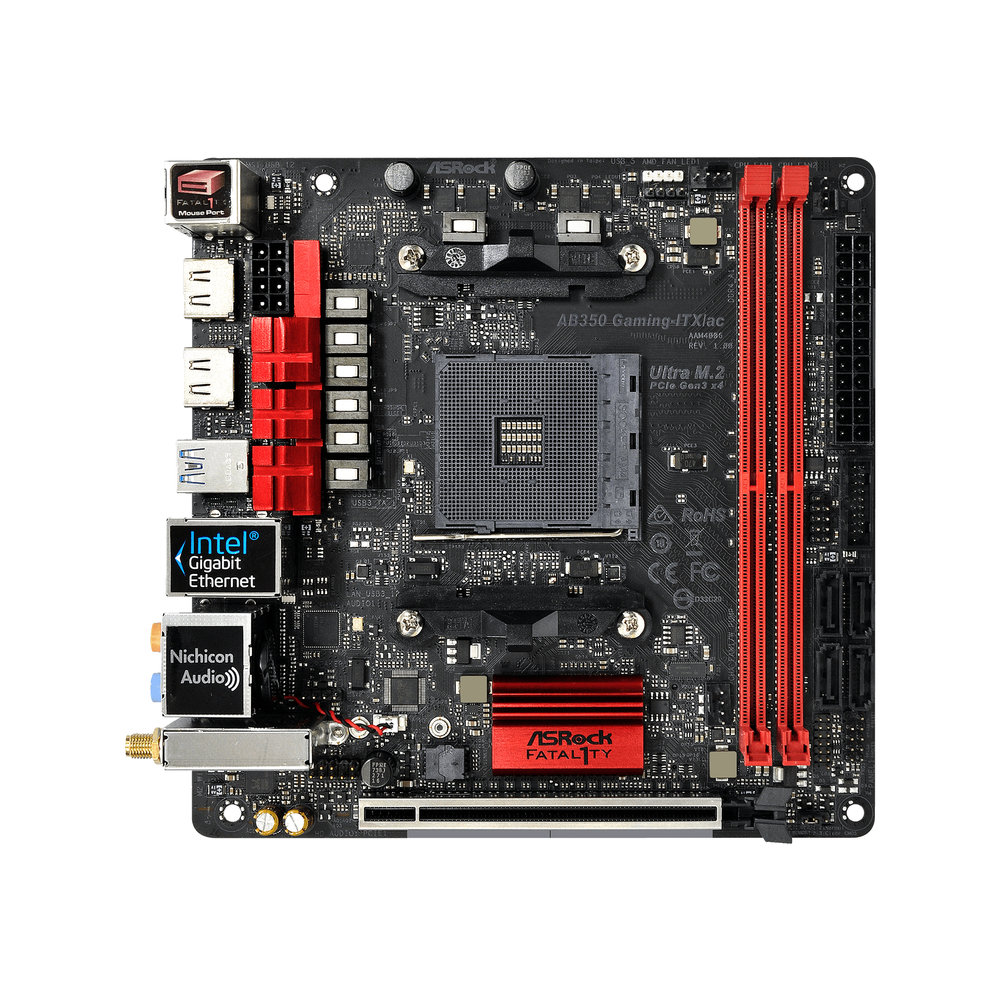 AB350 Gaming-ITX/ac | ASRock(アスロック) SocketAM4 AMD B350 Mini-ITX マザーボード | CFD販売株式会社 Sales INC.