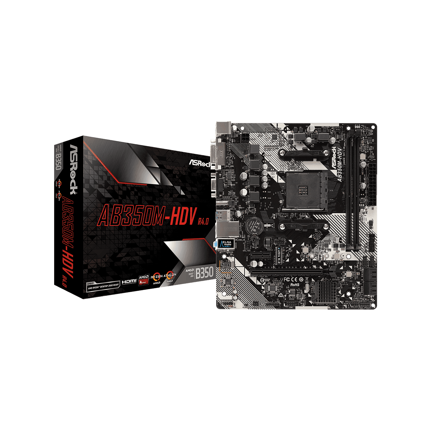 AB350M-HDV R4.0 | ASRock(アスロック) SocketAM4 AMD B350