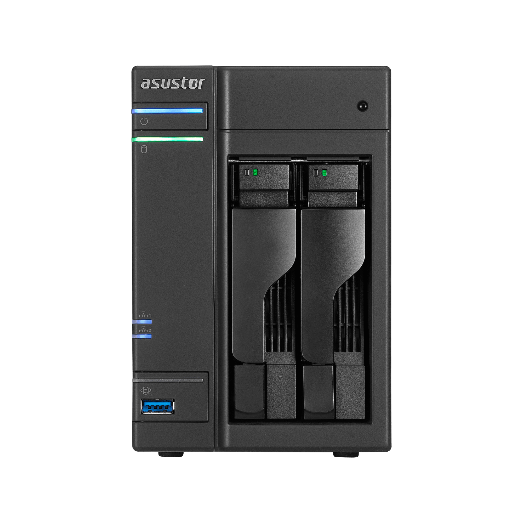 ASUSTOR AS6102T NAS 2ベイ AS6102T | ASUSTOR(アサスター) NASケース 61シリーズ 2ベイ