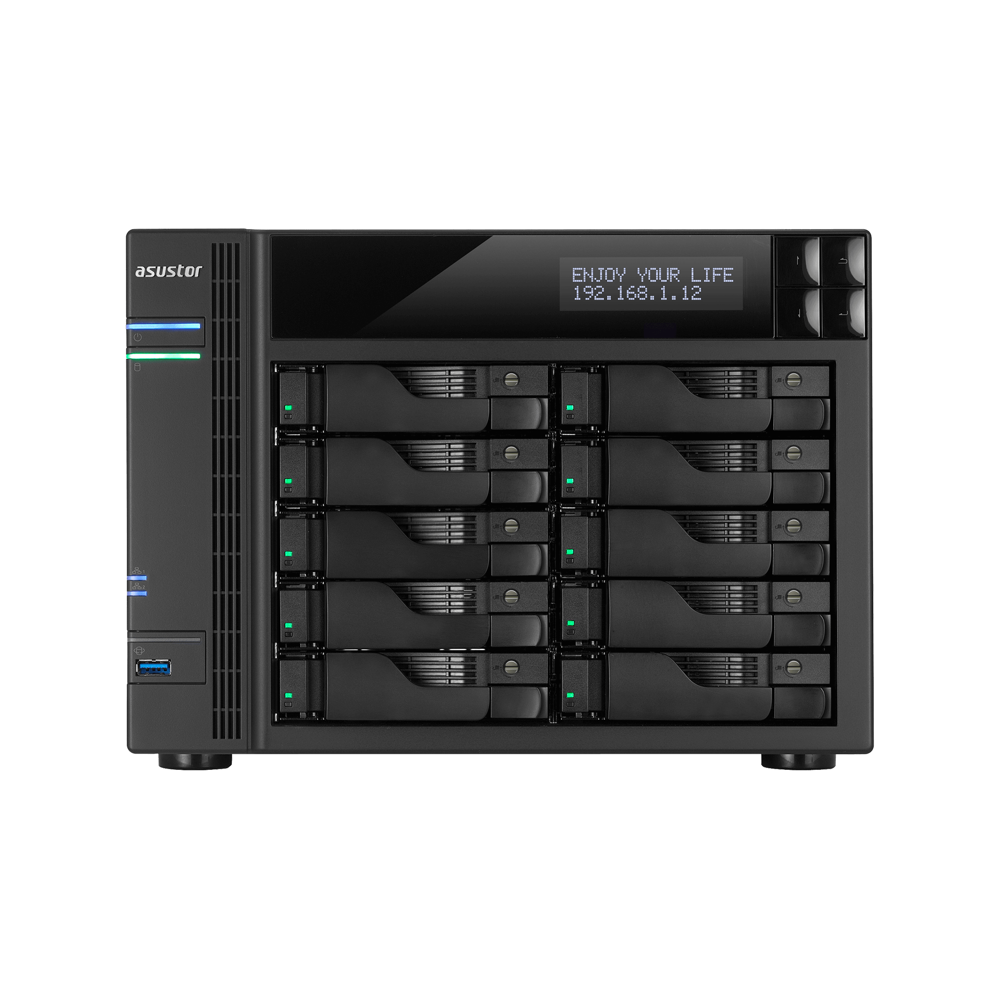 外付けハードディスク・ドライブ ASUSTOR AS7010T NAS ASUSTOR AS7010T AS 70 中小企業および SOHO向け高性能 10ベイ