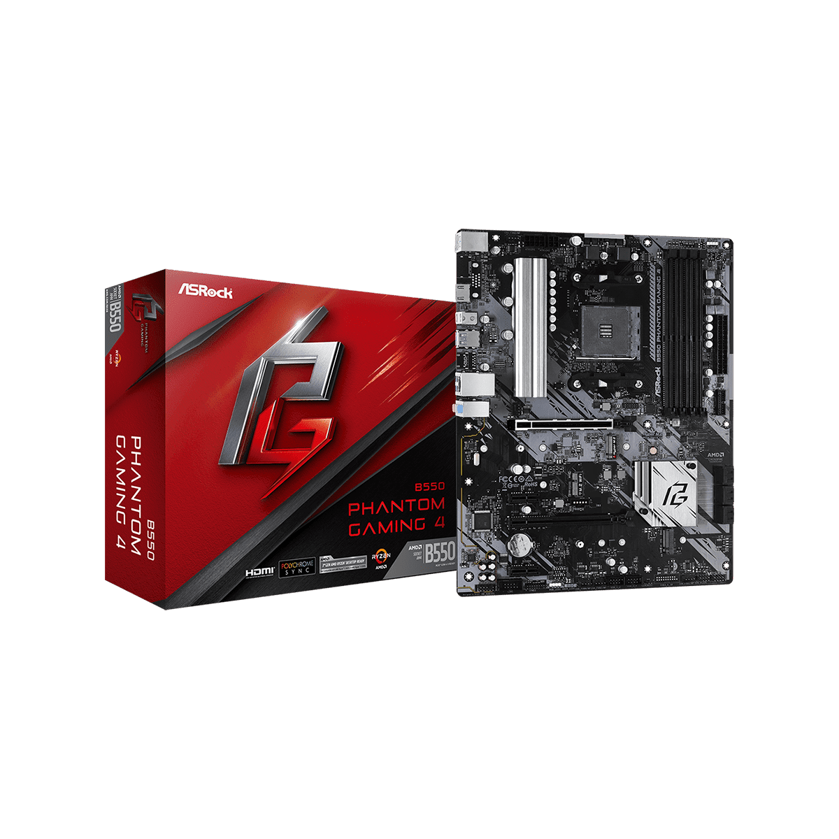 B550 Phantom Gaming 4 | ASRock(アスロック) Socket AM4 AMD