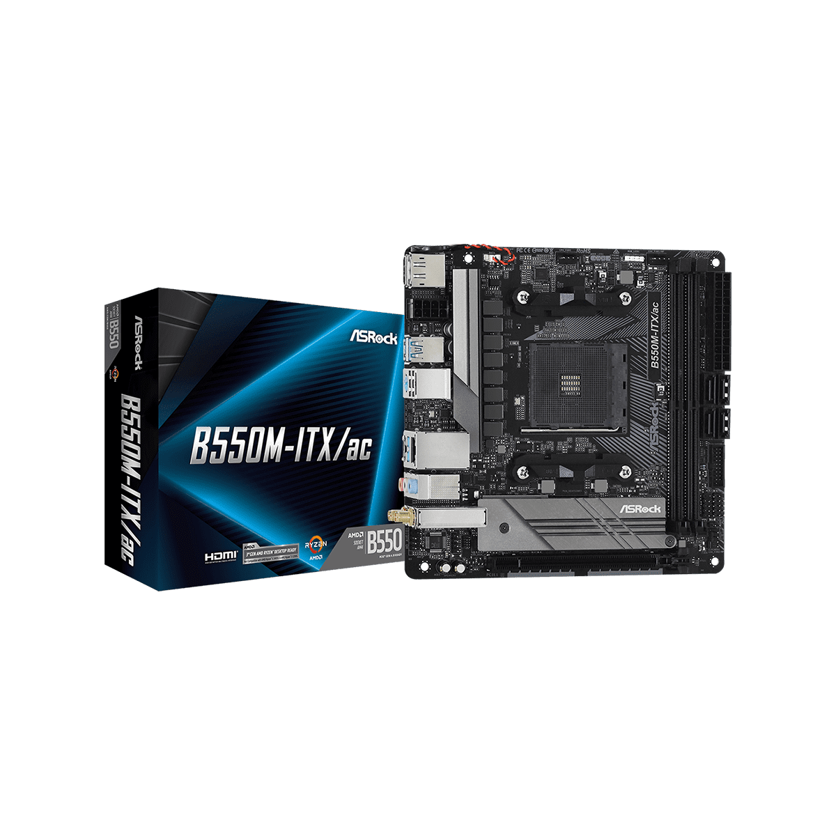 B550M-ITX/ac | ASRock(アスロック) Socket AM4 AMD B550 Mini B550M-ITX/ac | ASRock(アスロック) Socket AM4 AMD B550 Mini