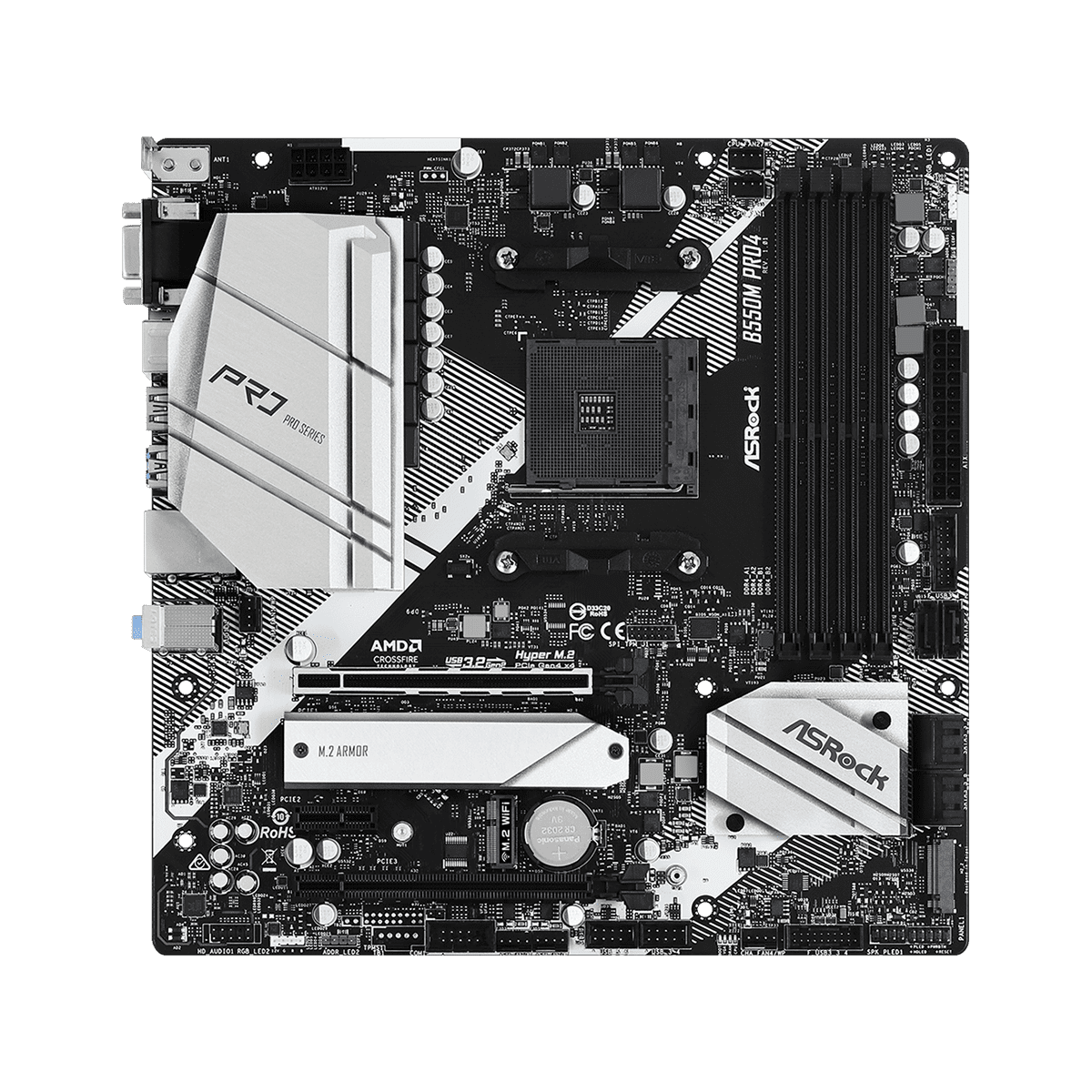 国内発送 Socket ASRock(アスロック) | Pro4 B550M AM4 MicroATX B550 AMD マザーボード