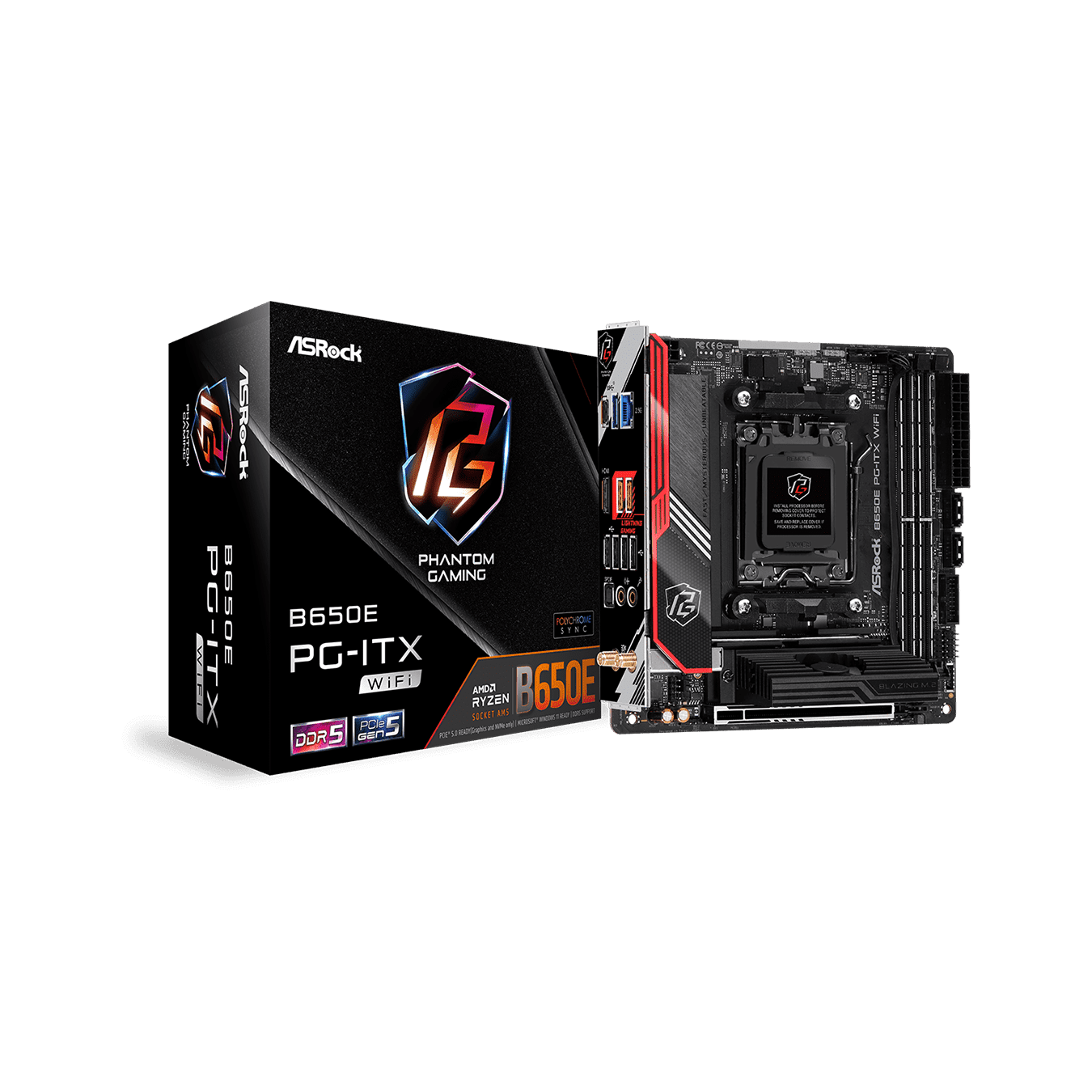 【在庫限り】ASRock(アスロック) Socket AM5 AMD B650E Mini-ITX マザーボード B650E PG-ITX WiFi