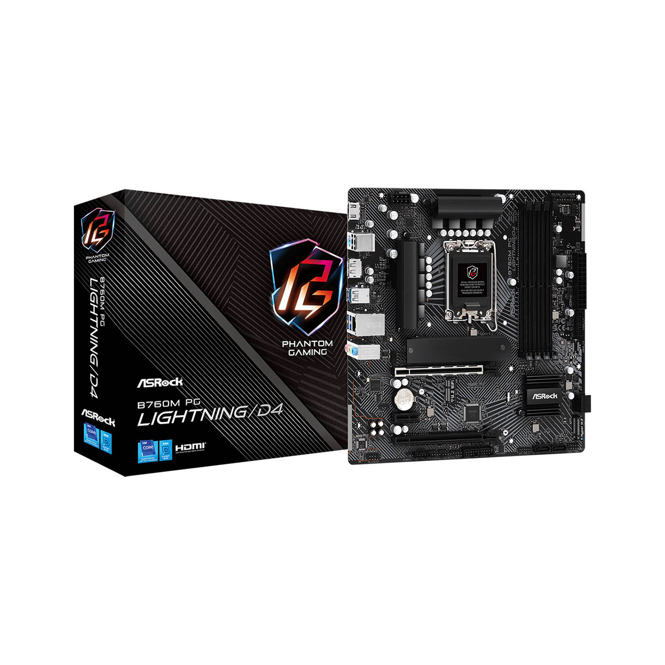 ASRock(アスロック) LGA1700 Intel B760 Micro ATX マザーボード B760M PG Lightning/D4