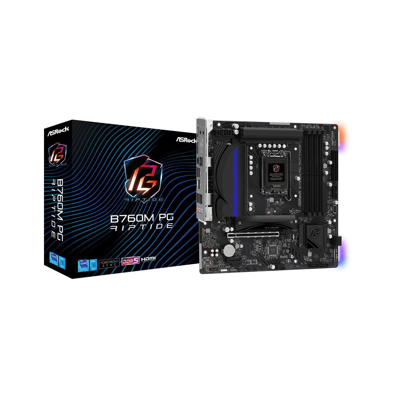 ASRock(アスロック) LGA1700 Intel B760 Micro ATX マザーボード B760M PG Riptide