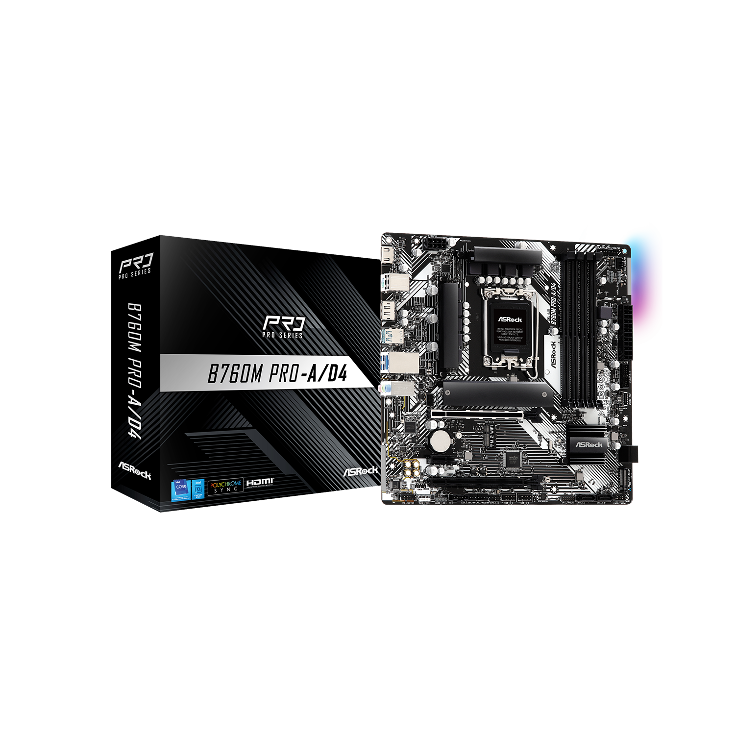 ASRock(アスロック) LGA1700 Intel B760 Micro ATX マザーボード B760M Pro-A/D4