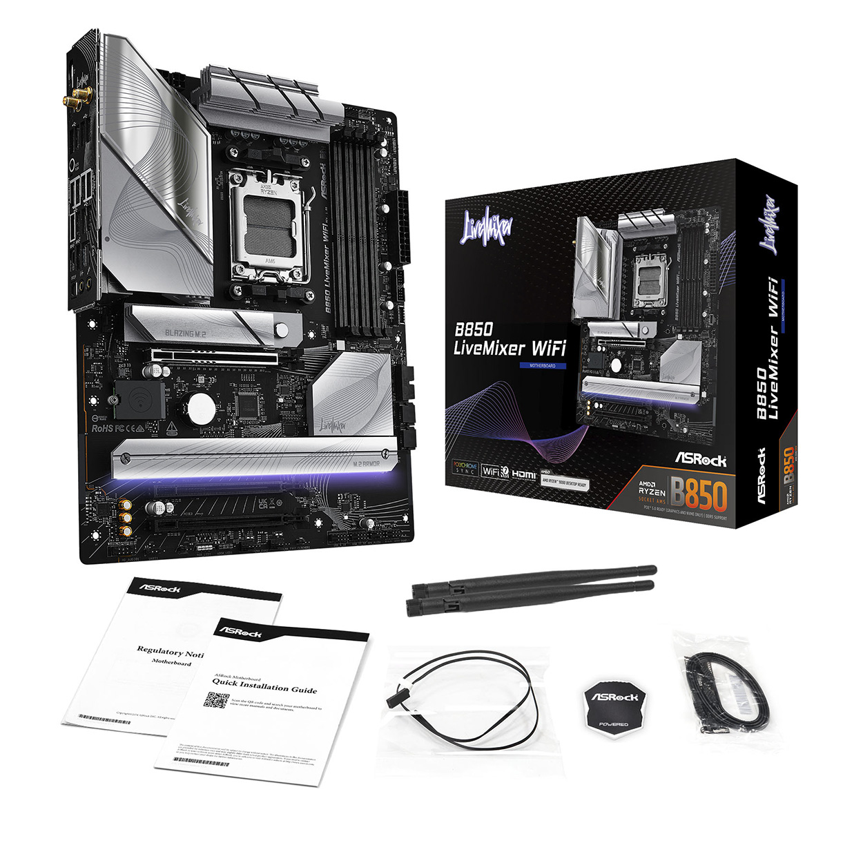 ASROCK B850 LiveMixer WiFi ATX ※注意事項あり ASRock > B850 LiveMixer WiFi