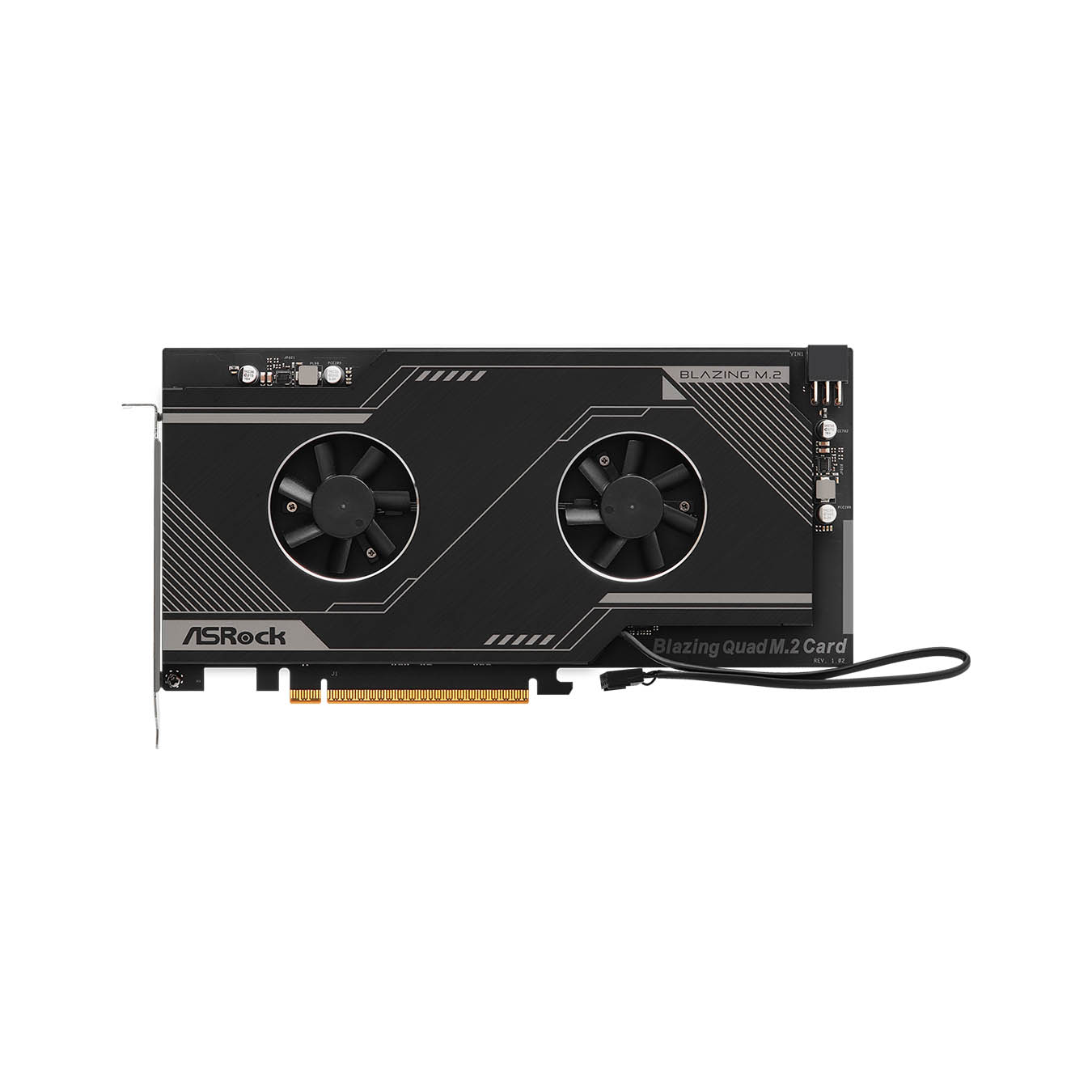 BLAZING QUAD M.2 CARD | ASRock(アスロック) PCIe Gen5x4 M.2 4