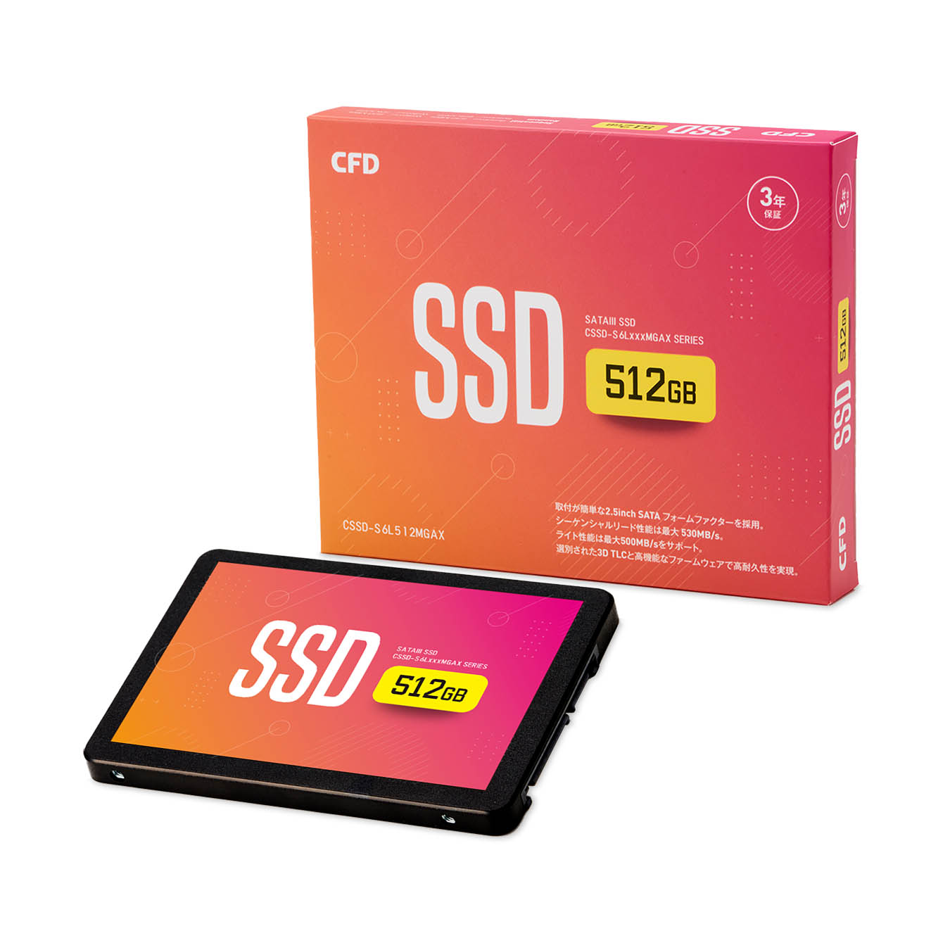 dar a entender orden robo CSSD-S6L512MGAX | CFD MGAX シリーズ SATA接続 2.5型 SSD 512GB | CFD販売株式会社 CFD Sales  INC.