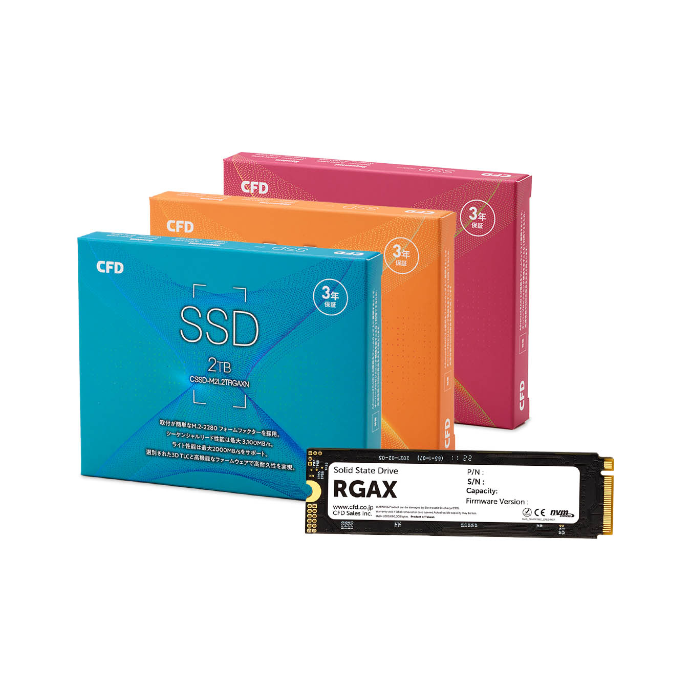 CSSD-S6B480CG3VX | CFD CG3VX SATA接続 2.5型SSD 480GB | CFD販売株式 ...