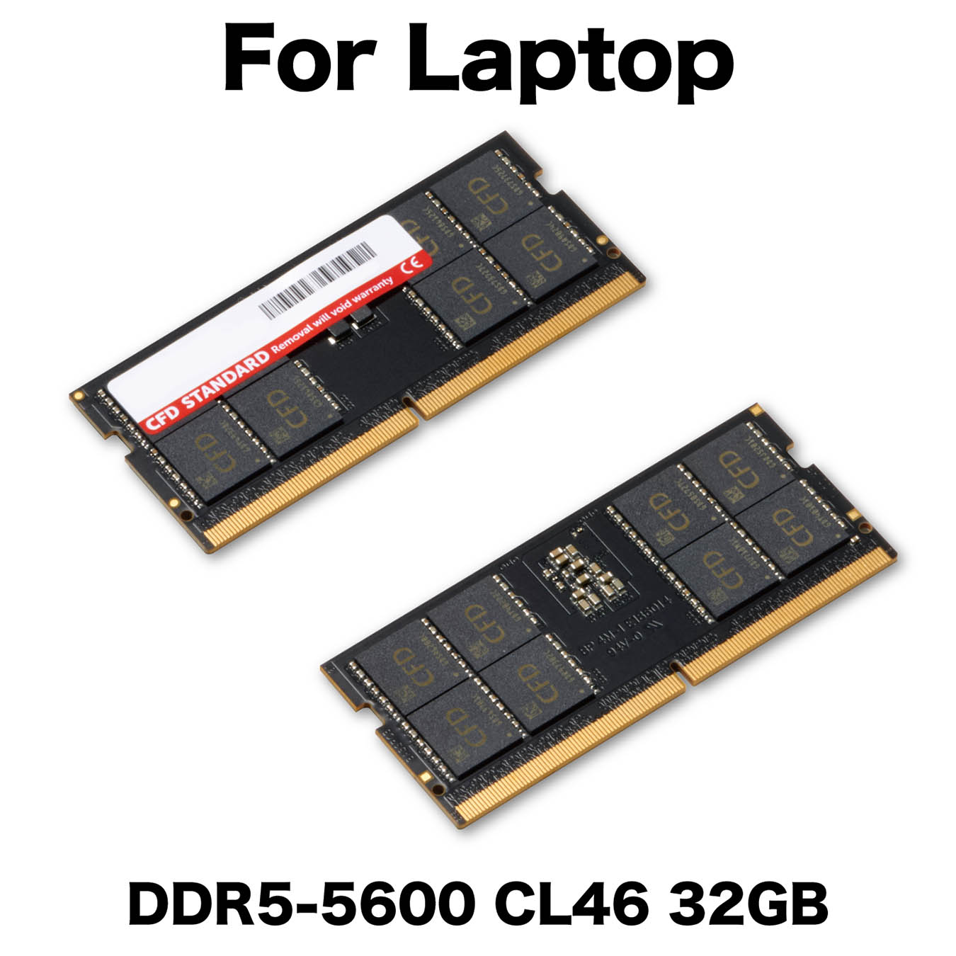 CFD Standard W5N5600CSシリーズ DDR5-5600 SODIMM ノート用 メモリ 32GBx1枚組　D5N5600CS-32GC46