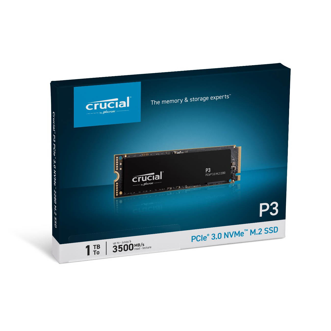 【新品】Crucial 1TB M.2 SSD CT1000P1SSD8JP（3SSD