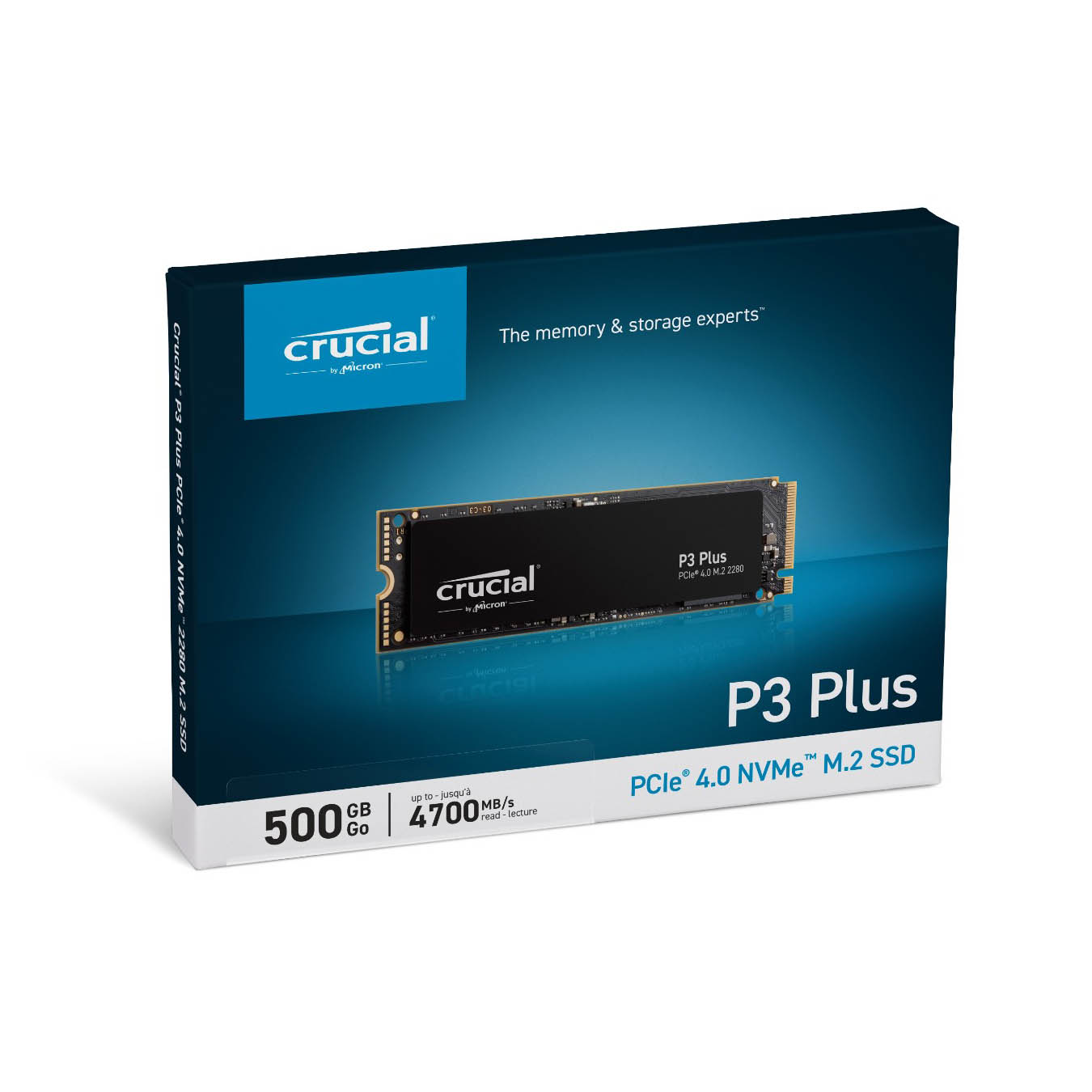 CT500P3PSSD8JP | Crucial P3 Plus ミドルレンジ M.2 Gen4 NVMe接続SSD ...