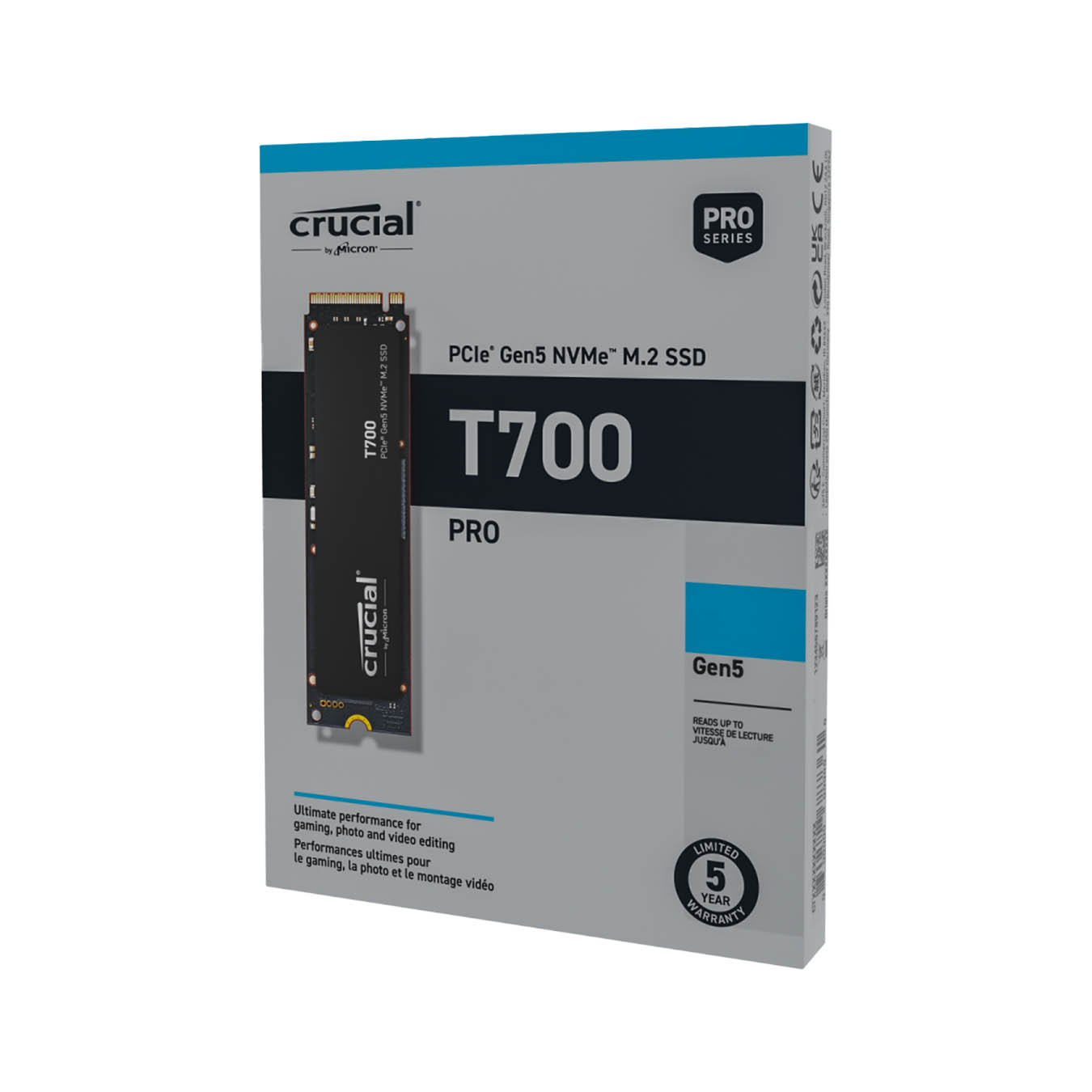 新品未開封　Crucial SSD 500GB M.2 NVMe接続