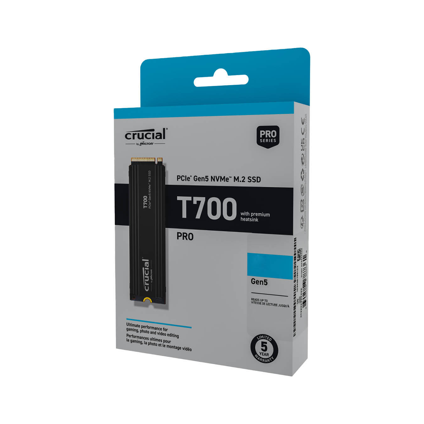 CT1000T700SSD5JP | Crucial T700 ハイエンド M.2 NVMe接続SSD