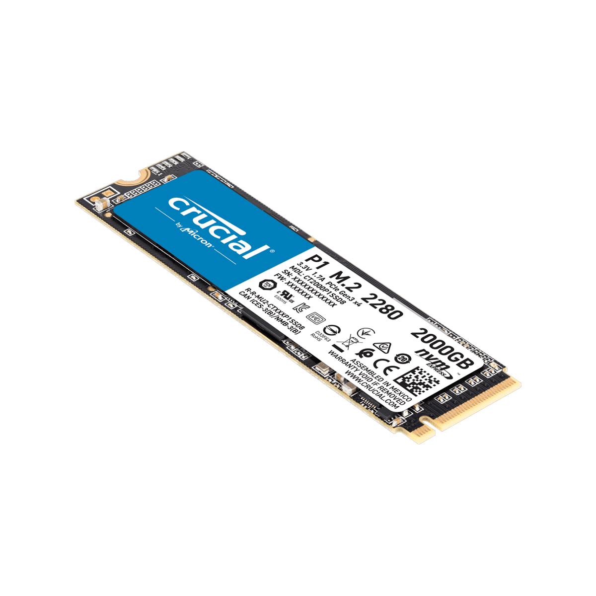 Crucial SSD 500GB M.2 NVMe接続
