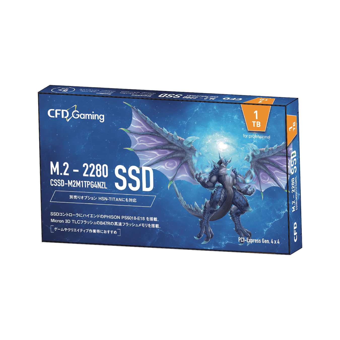 CSSD-M2M1TPG4NZL | CFD Gaming PG4NZL シリーズ M.2接続 ...