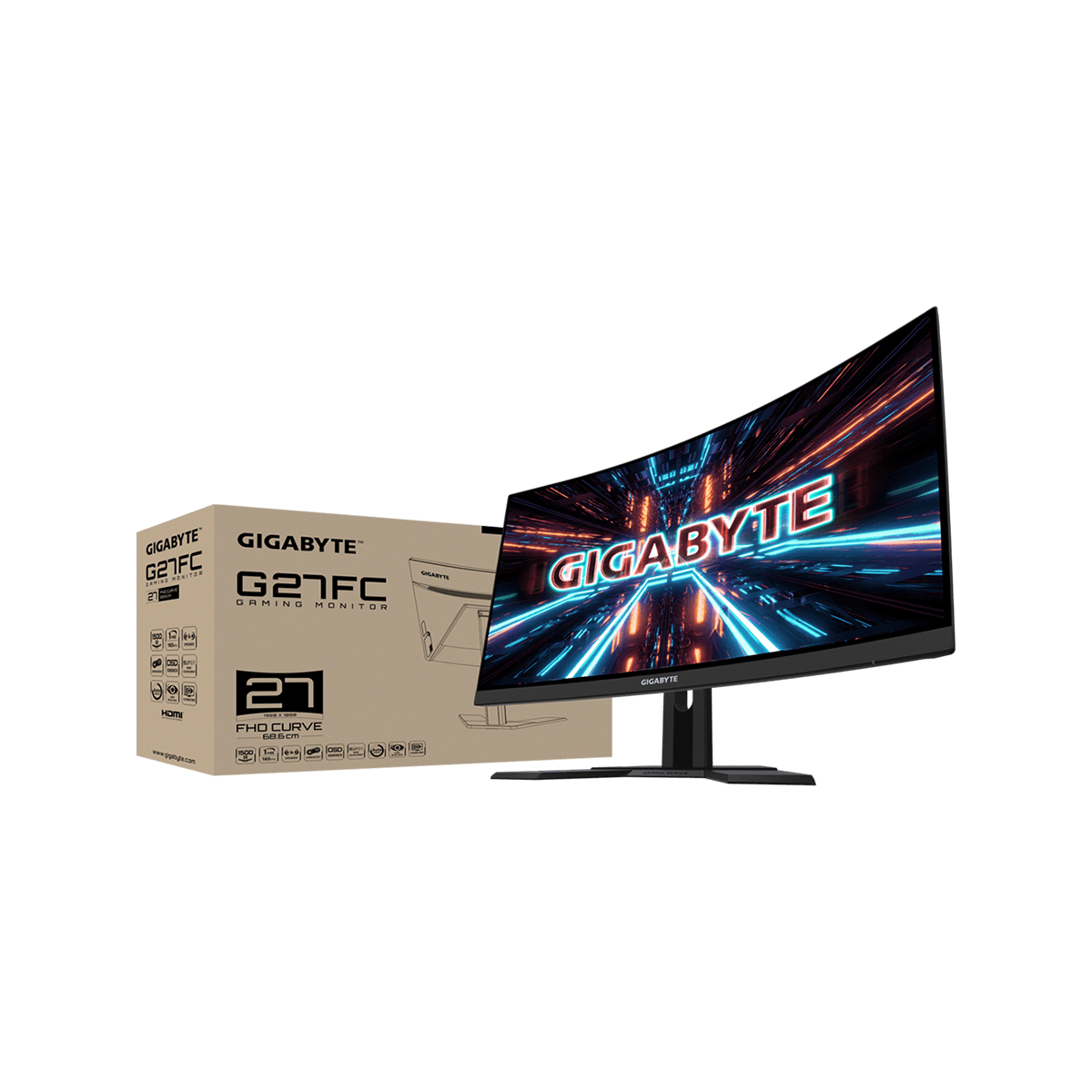 G27FC | GIGABYTE 27型 フルHD 曲面 ゲーミングディスプレイ | CFD販売