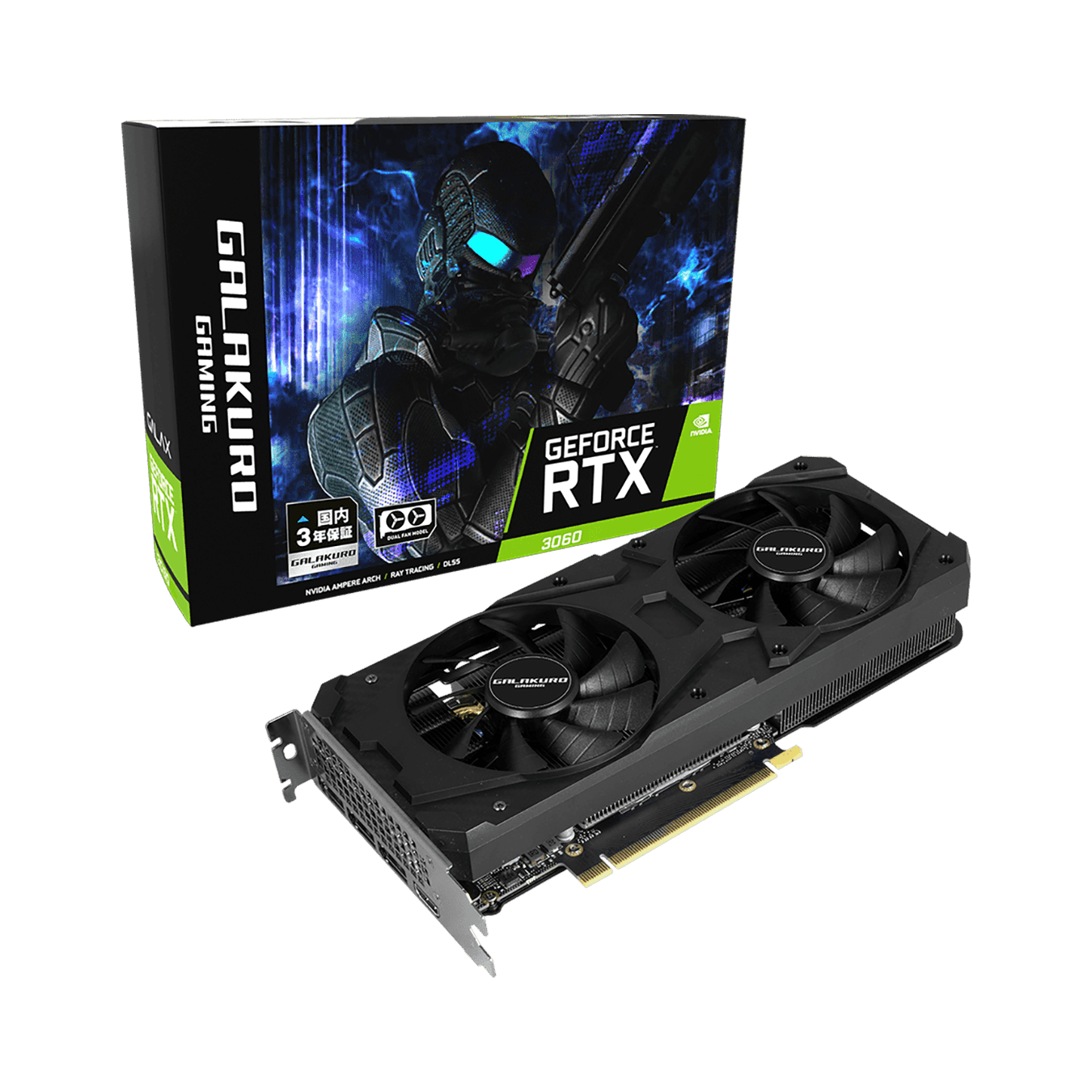 【新品未開封】玄人志向  GG-RTX3060-E12GB/OC/DF