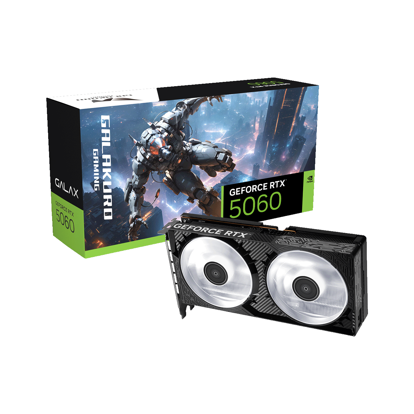 玄人志向 NVIDIA GeForce RTX5060 GDDR7 8GBメモリ搭載　GG-RTX5060-E8GB/OC/DF