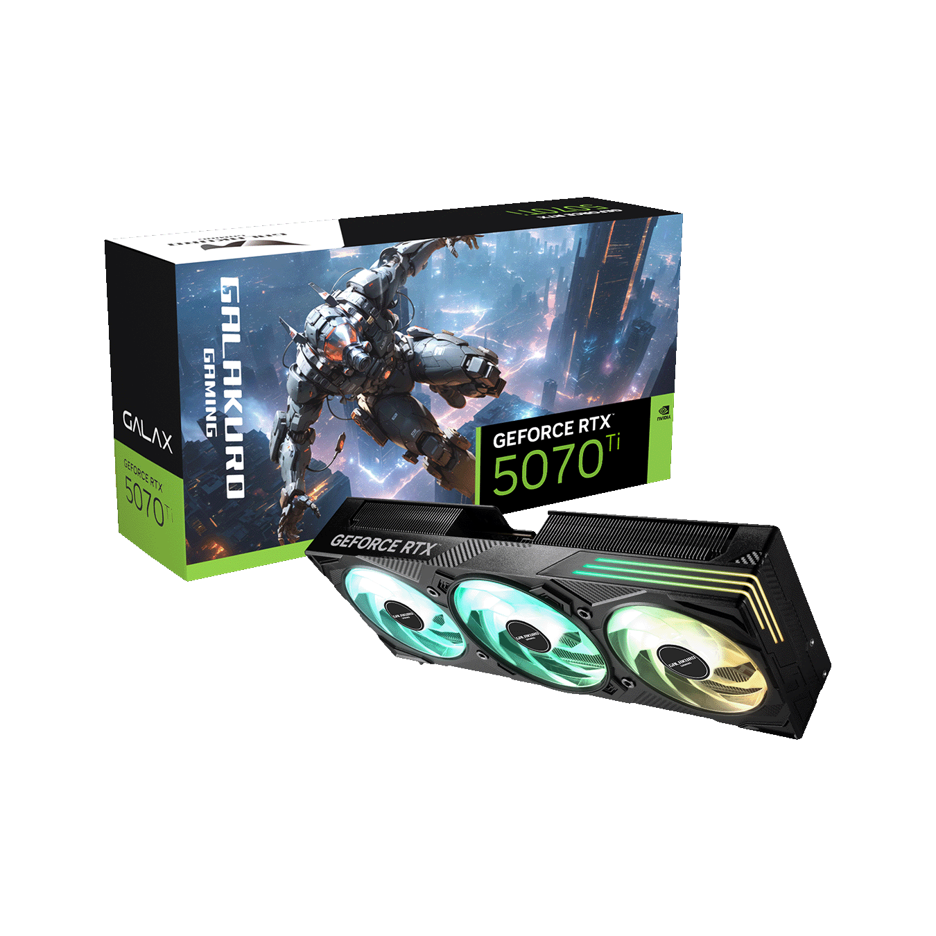 NVIDIA GeForce RT5070Ti GDDR7 16GBメモリ搭載　GG-RTX5070Ti-E16GB/EX/TP