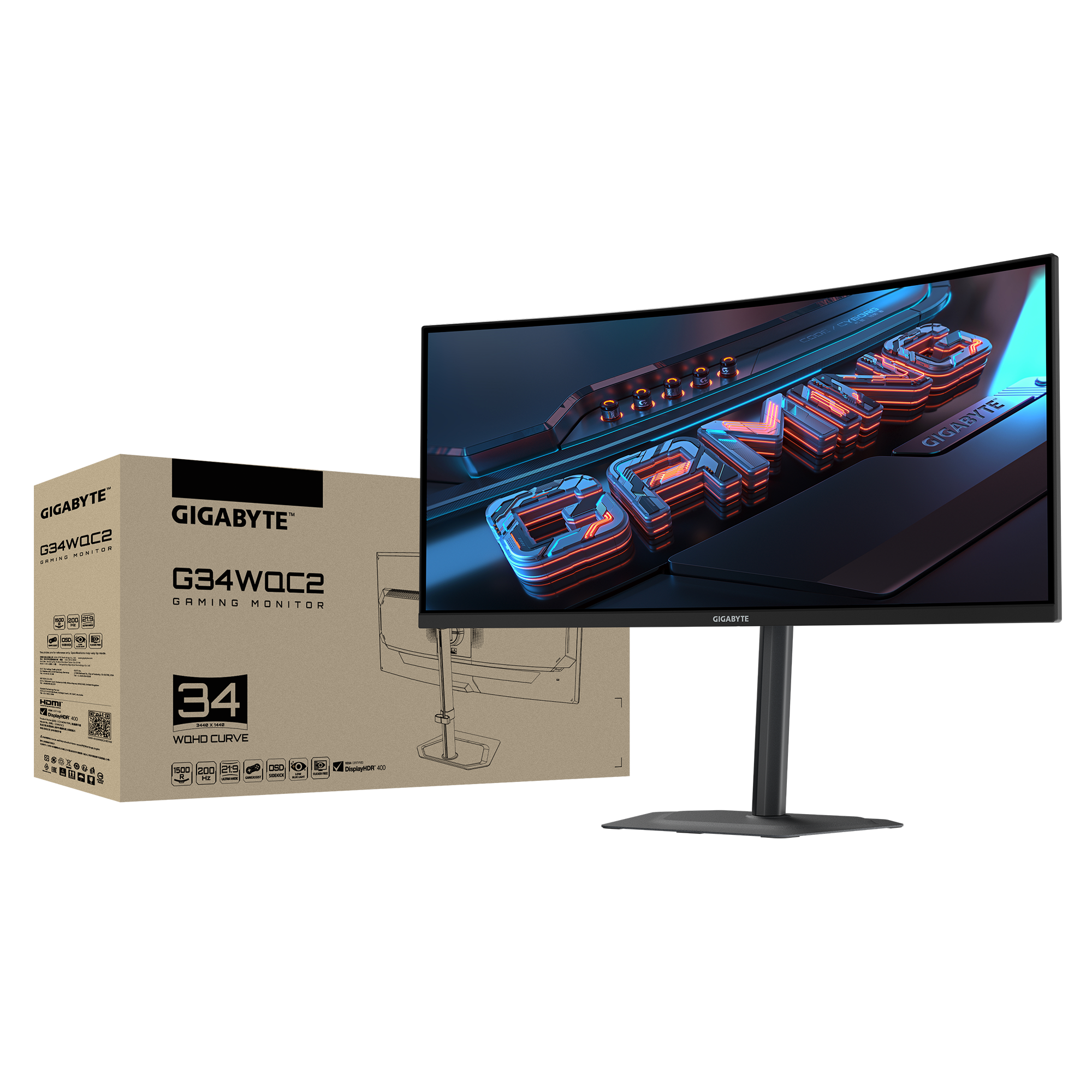 GIGABYTE G34WQC2 | GIGABYTE G34WQC2 | GIGABYTE(ギガバイト) 34