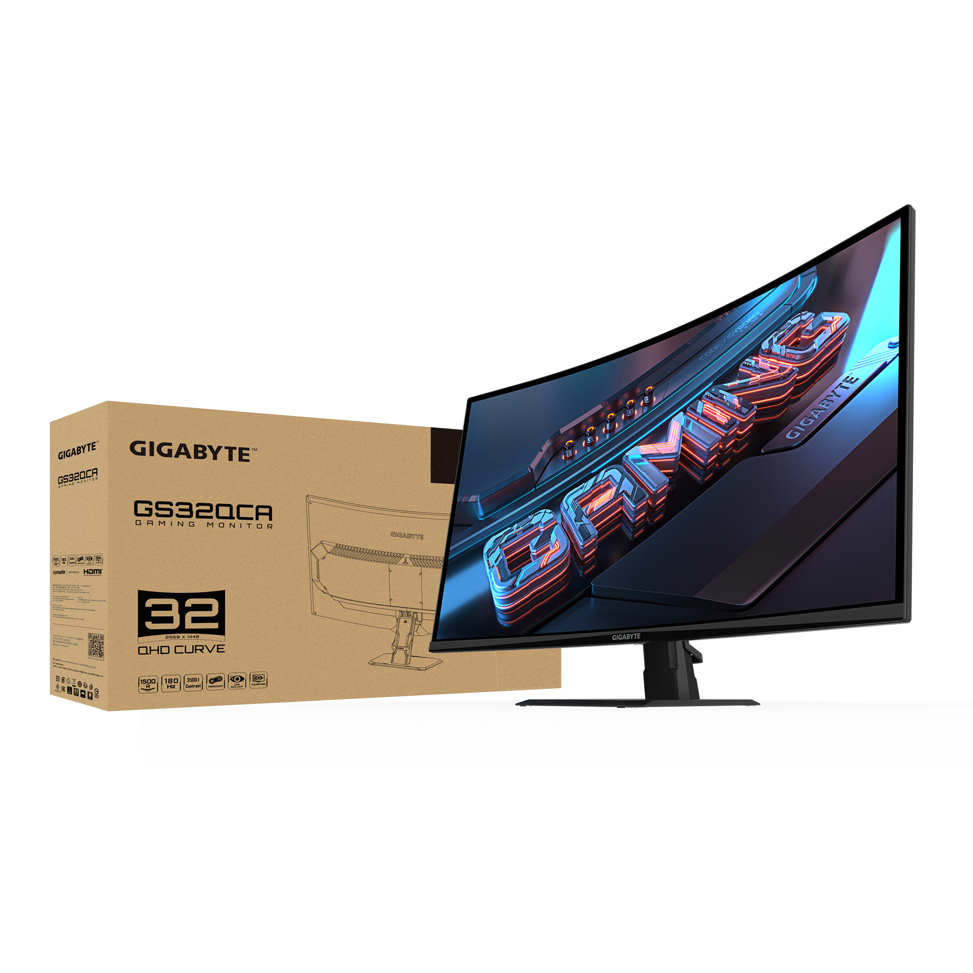 GIGABYTE GS32QCA | GIGABYTE GS32QCA | GIGABYTE(ギガバイト) 31.5