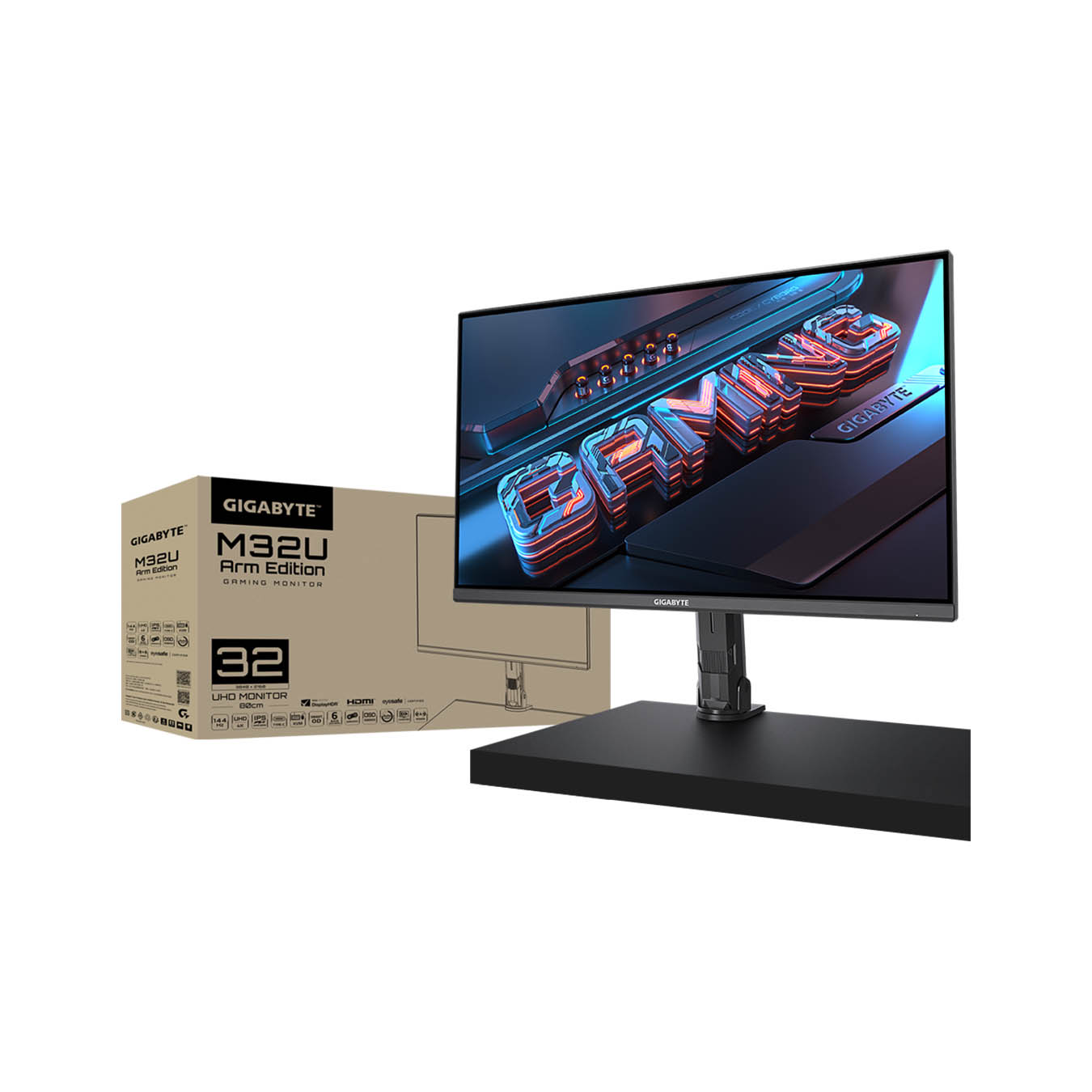 GIGABYTE(ギガバイト) 31.5インチ UHD 液晶 ゲーミングディスプレイ GIGABYTE M32U-AE