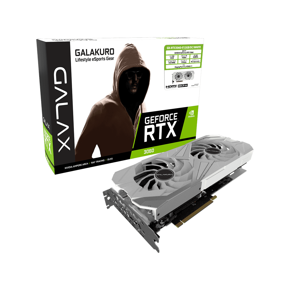 GK-RTX3060-E12GB/OC/WHITE [PCIExp 12GB]-talizman.com.pl