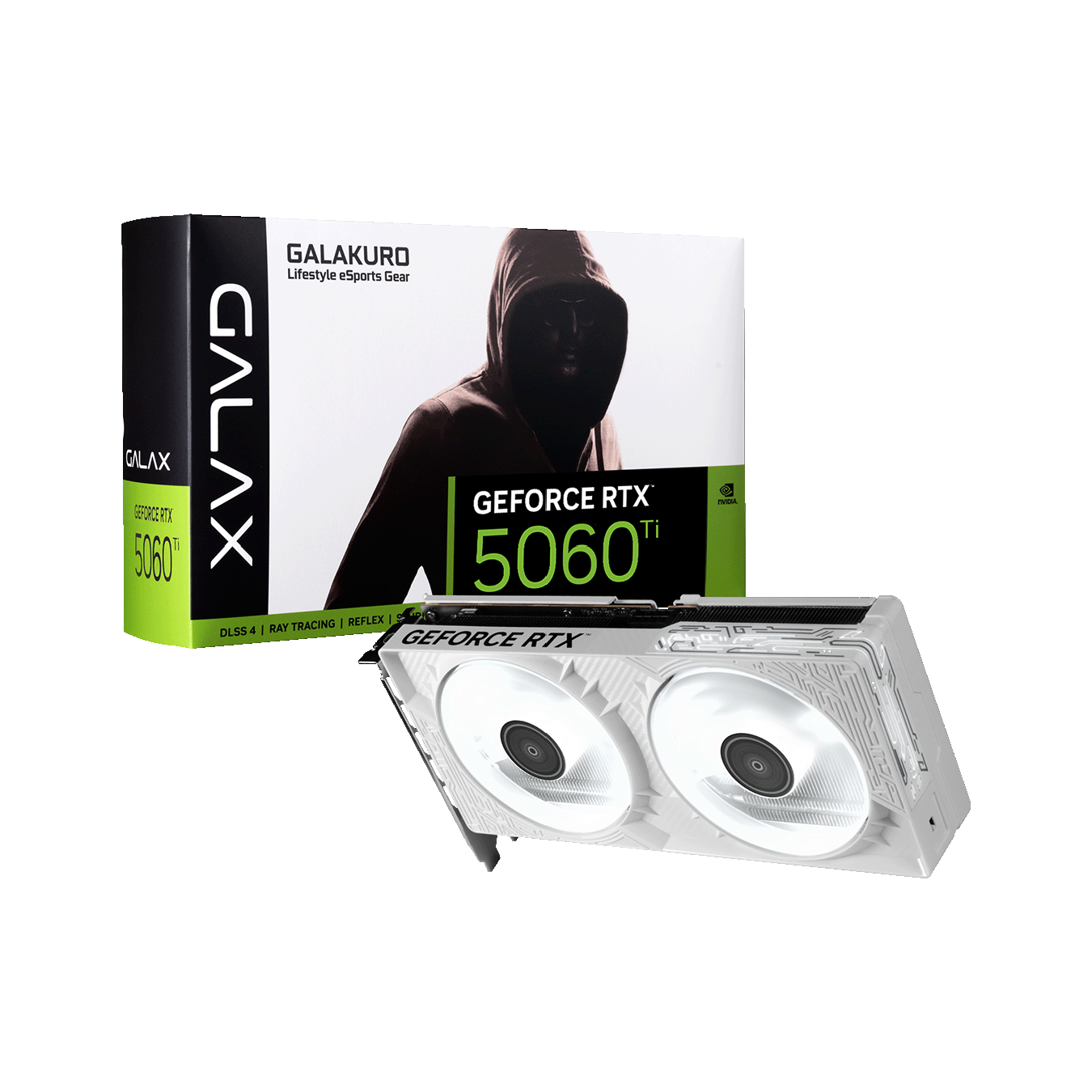 NVIDIA GeForce RTX5060Ti GDDR7 8GBメモリ搭載　GG-RTX5060Ti-E8GB/WHITE/DF