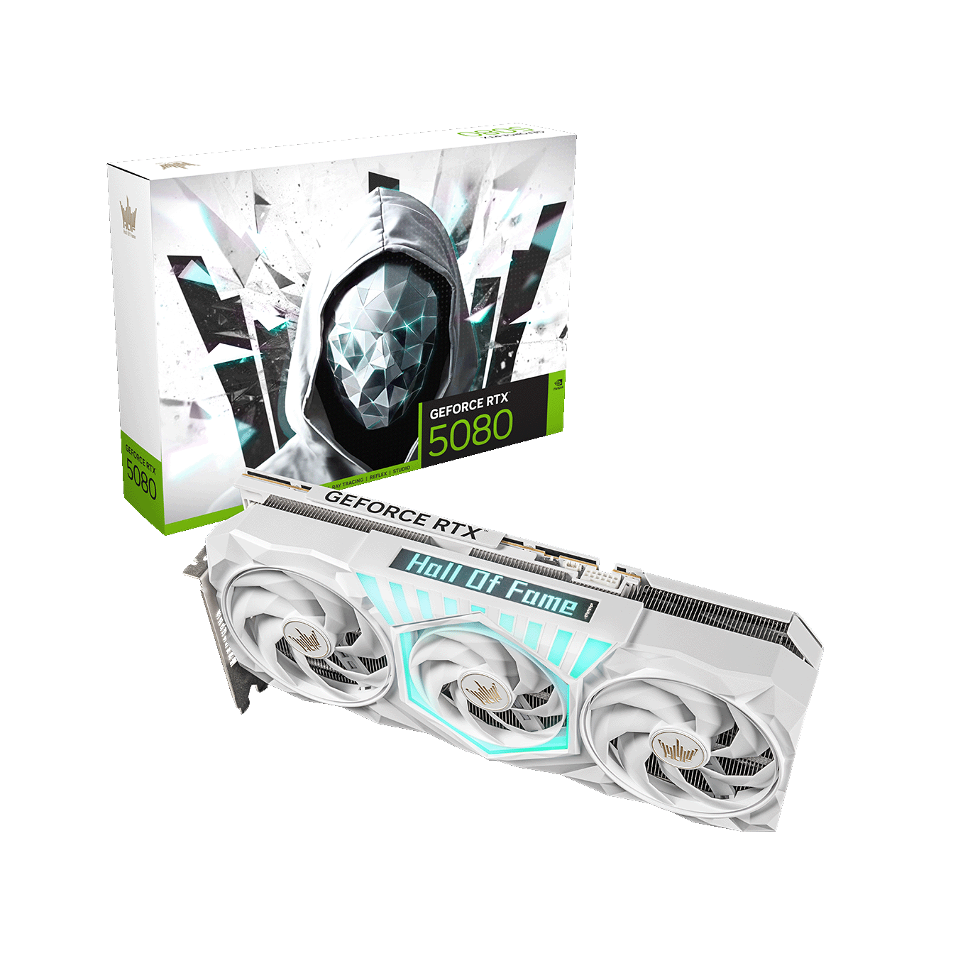 【在庫限り】玄人志向 NVIDIA GeForce RTX 5080 ホワイトカラートリプルファン搭載 オーバークロック グラフィックボード GK-RTX5080-E16GB/HOF/WH