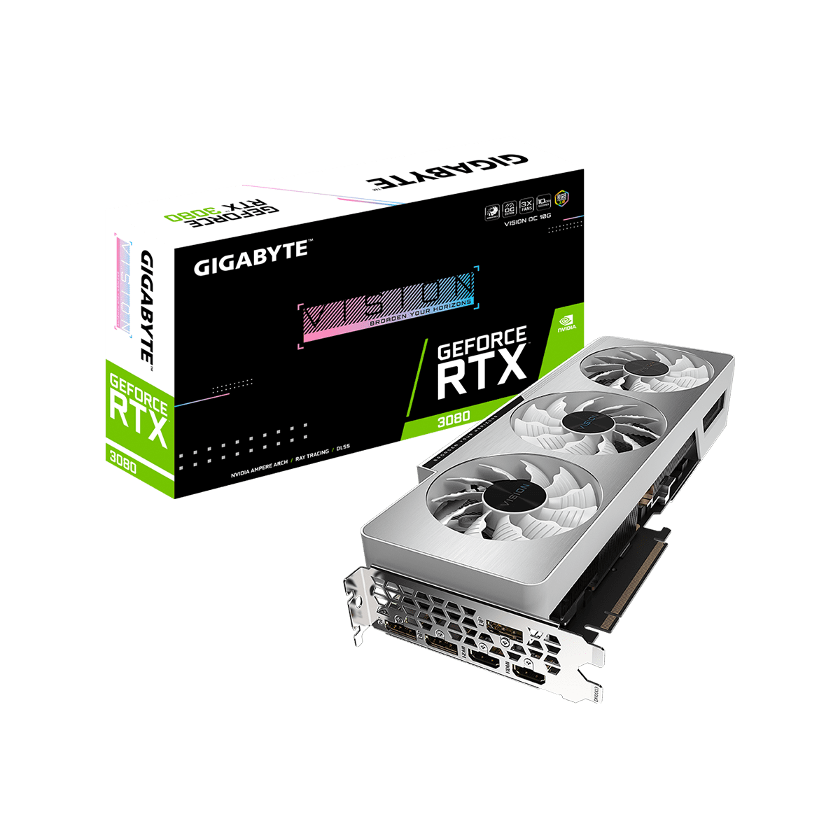 GV-N3080VISION OC-10GD | GIGABYTE NVIDIA GEFORCE RTX 3080 搭載  