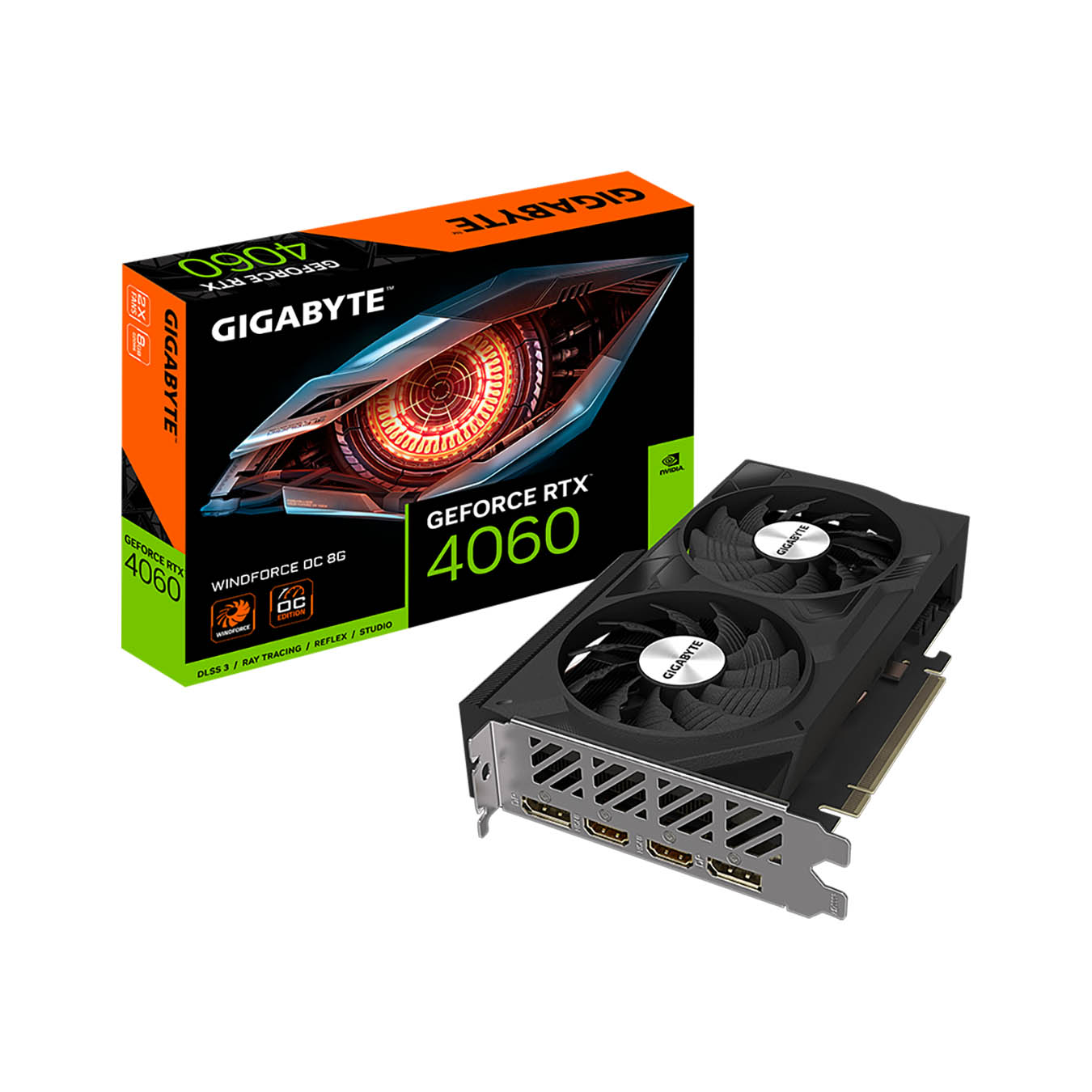 GIGABYTE(ギガバイト) NVIDIA GeForce RTX 4060 搭載 グラフィックボード GV-N4060WF2OC-8GD