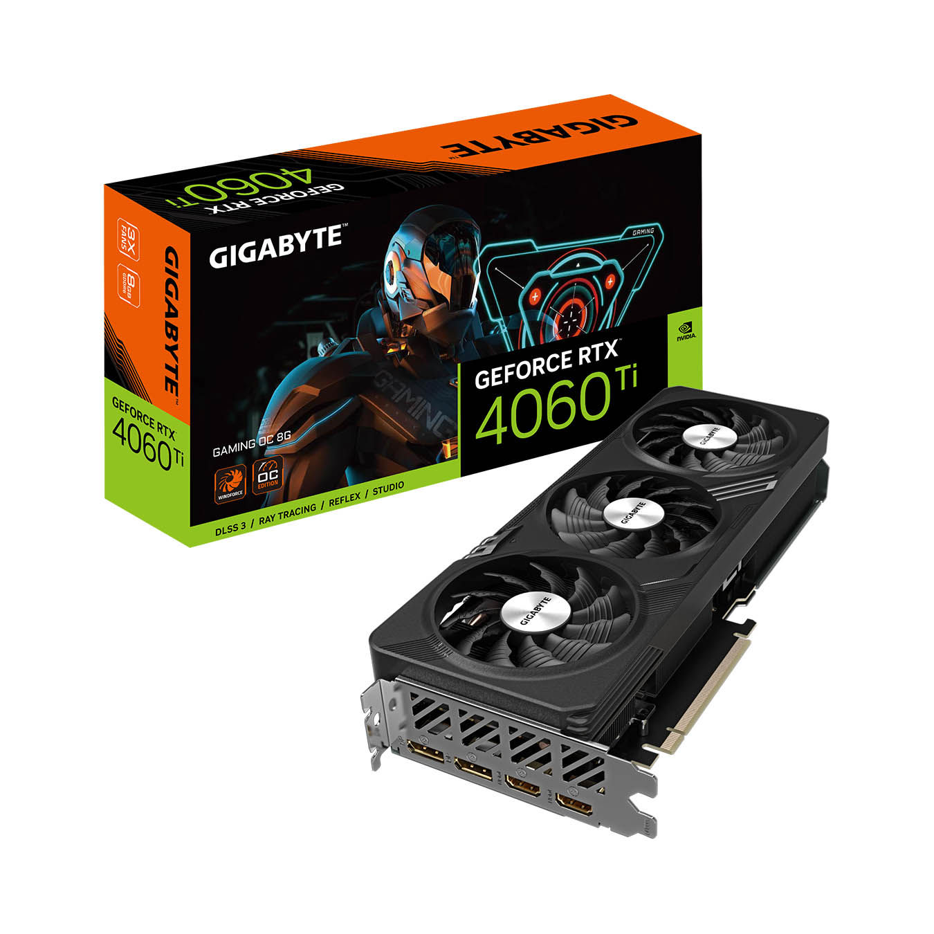 【販売終了】GIGABYTE(ギガバイト) NVIDIA GeForce RTX 4060 Ti 搭載 グラフィックボード GV-N406TGAMING OC-8GD