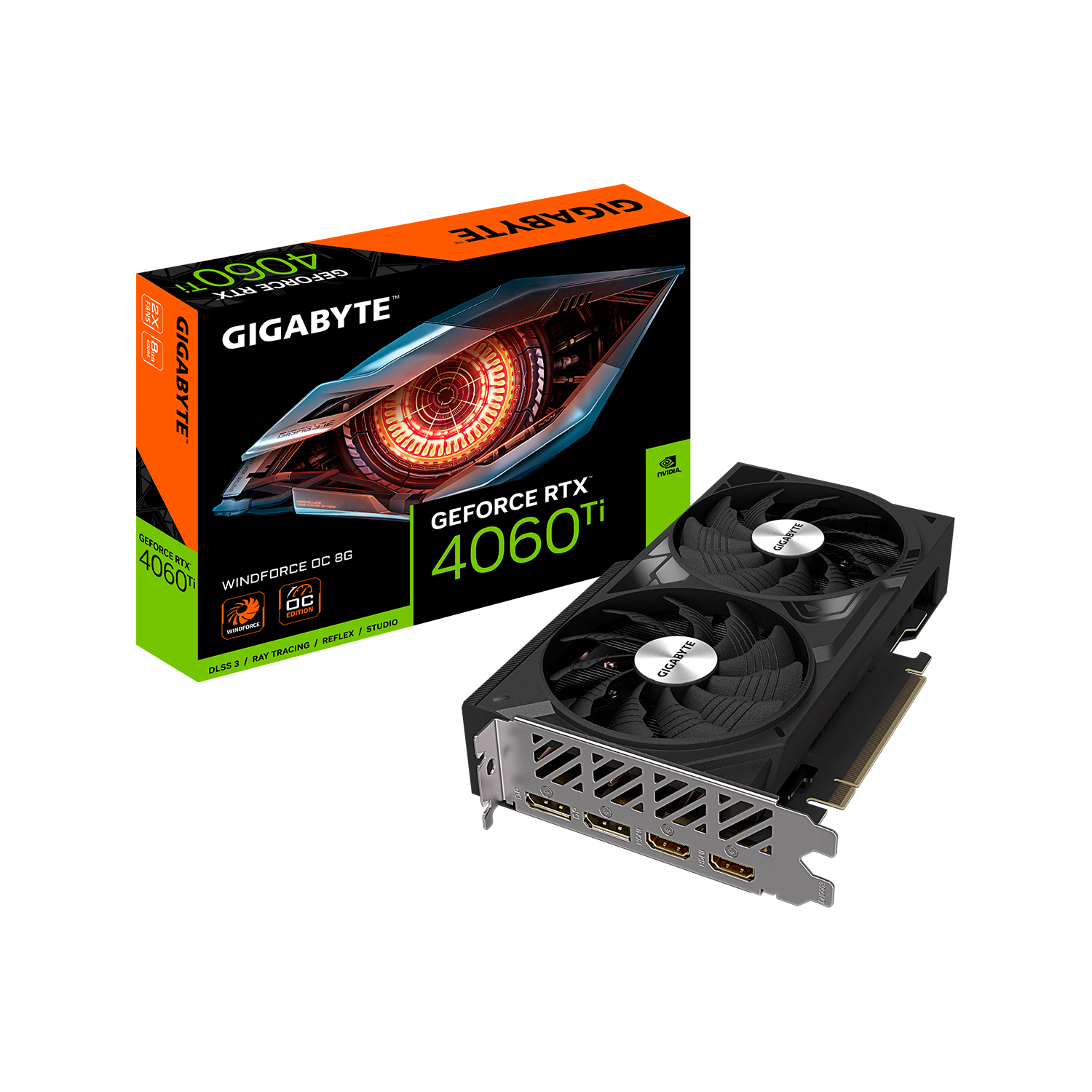 GIGABYTE(ギガバイト) NVIDIA GeForce RTX 4060 Ti 搭載 オーバークロック グラフィックボード GV-N406TWF2OC-8GD