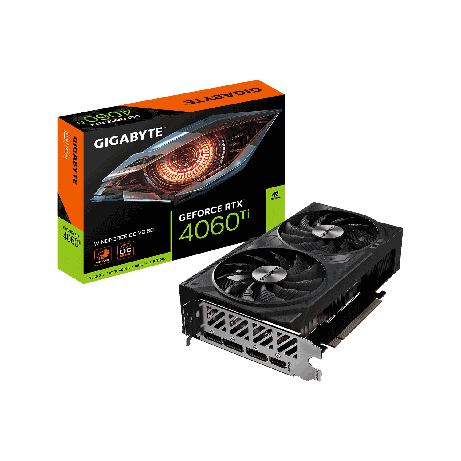 GIGABYTE(ギガバイト) NVIDIA GeForce RTX 4060 Ti デュアルファン搭載 オーバークロック グラフィックボード GV-N406TWF2OCV2-8GD