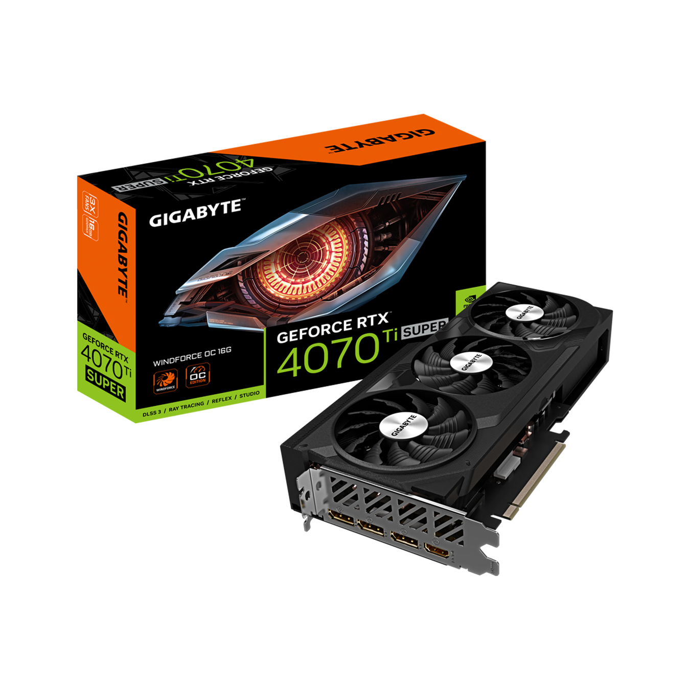 GIGABYTE(ギガバイト) NVIDIA GeForce RTX 4070 Ti Super 搭載 オーバークロック グラフィックボード GV-N407TSWF3OC-16GD