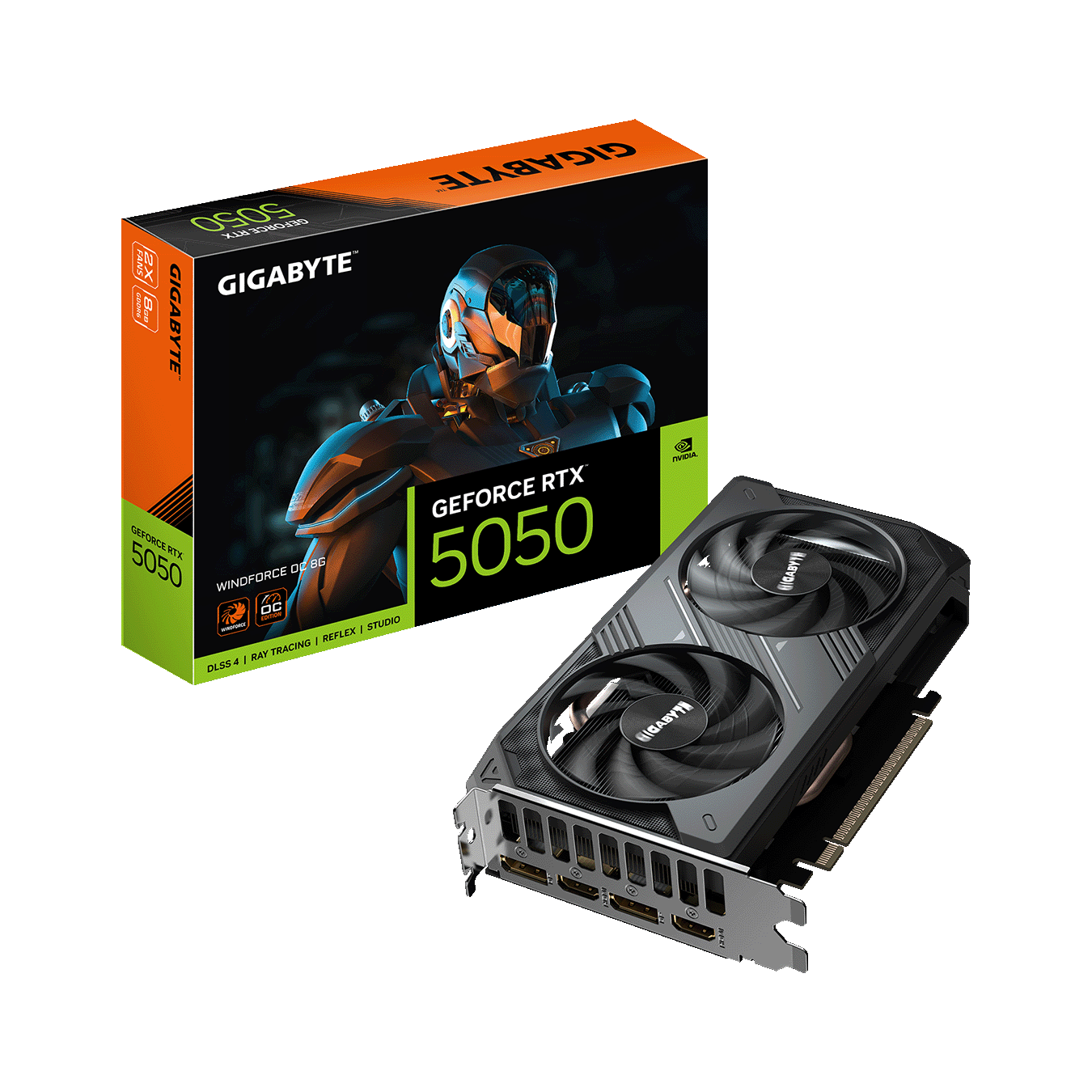 GIGABYTE(ギガバイト) NVIDIA GeForce RTX 5050 搭載 オーバークロック デュアルファン グラフィックボード GV-N5050WF2OC-8GD