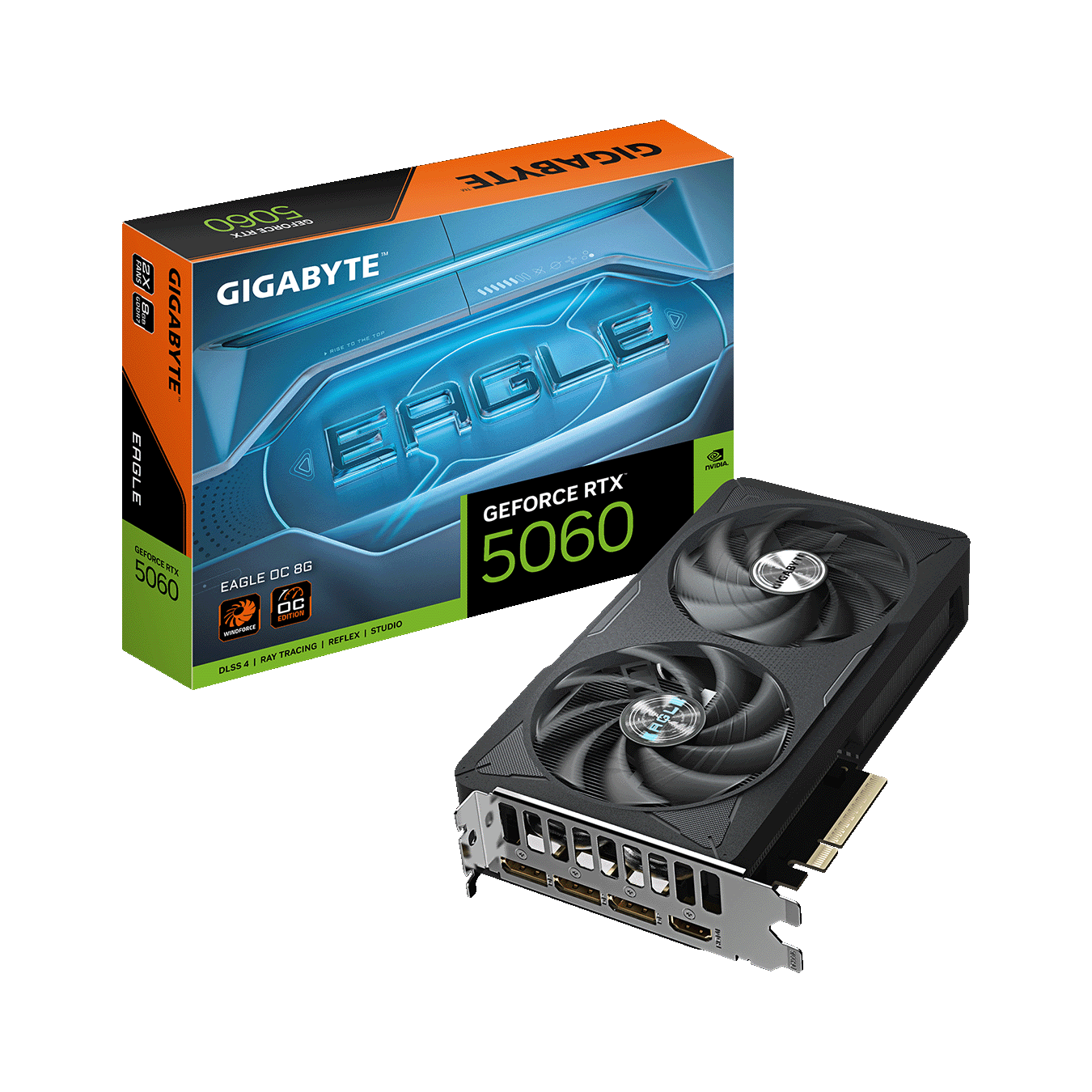 GIGABYTE NVIDIA GeForce RTX5060 GDDR7 8GBメモリ搭載　GV-N5060EAGLE OC-8GD